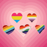 LGBT Hearts Enamel Pins Collection